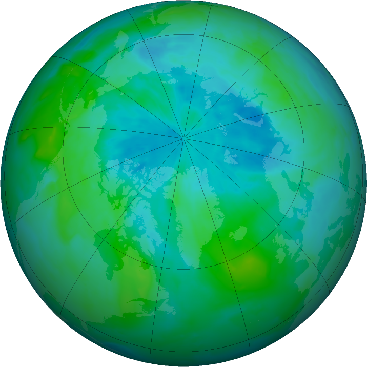 Arctic ozone map for 23 August 2011